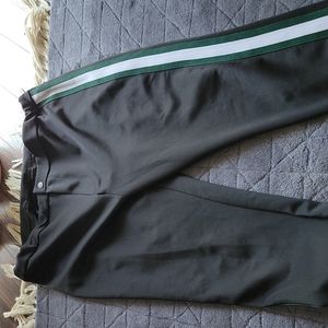 Black pants with pinstripe